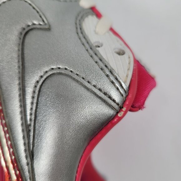 Nike Air Max 90 Premium Air Brush Women's Silver Pink 744596-001 US Size 8.5 - Picture 8 of 10